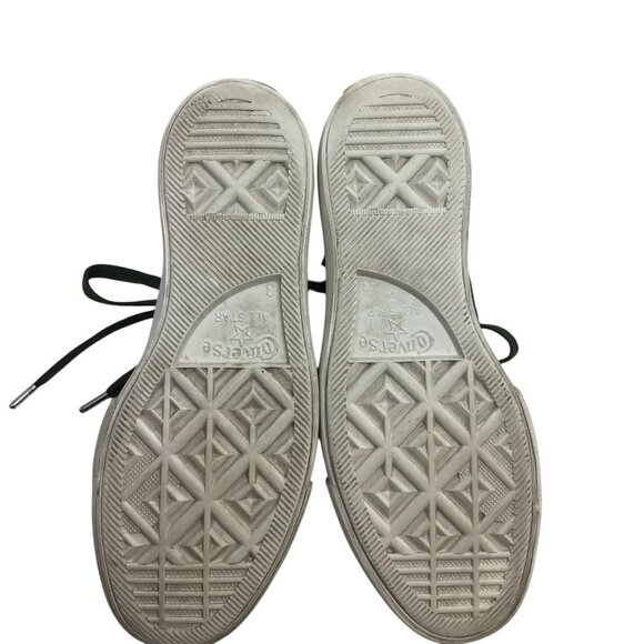 Converse CTAS Dark Green Leather High Top Platform Sneakers Womens 5 - Picture 10 of 13